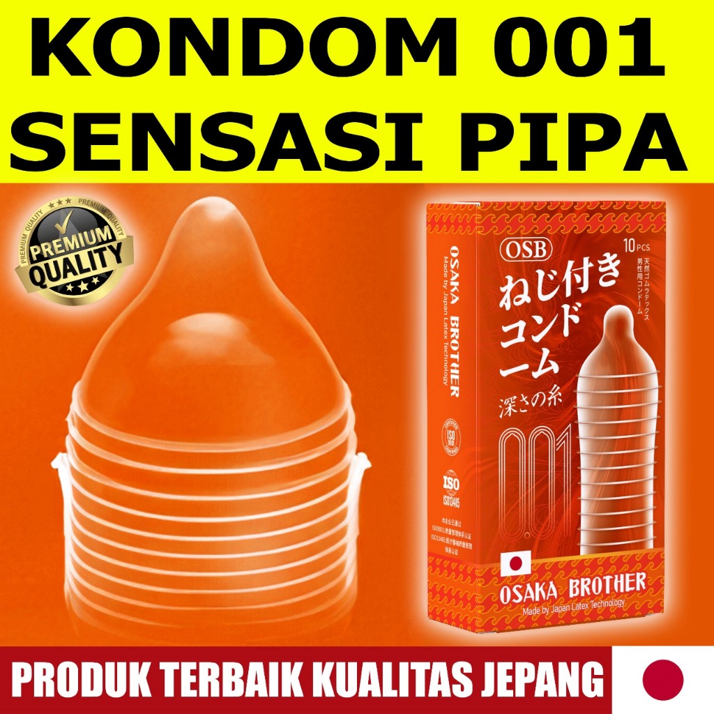 (READY STOCK) - PENGAMAN PRIA - KONDOM KUALITAS PREMIUM 001 - KONDOM GERIGI PIPA BERDURI BERSISIK - 