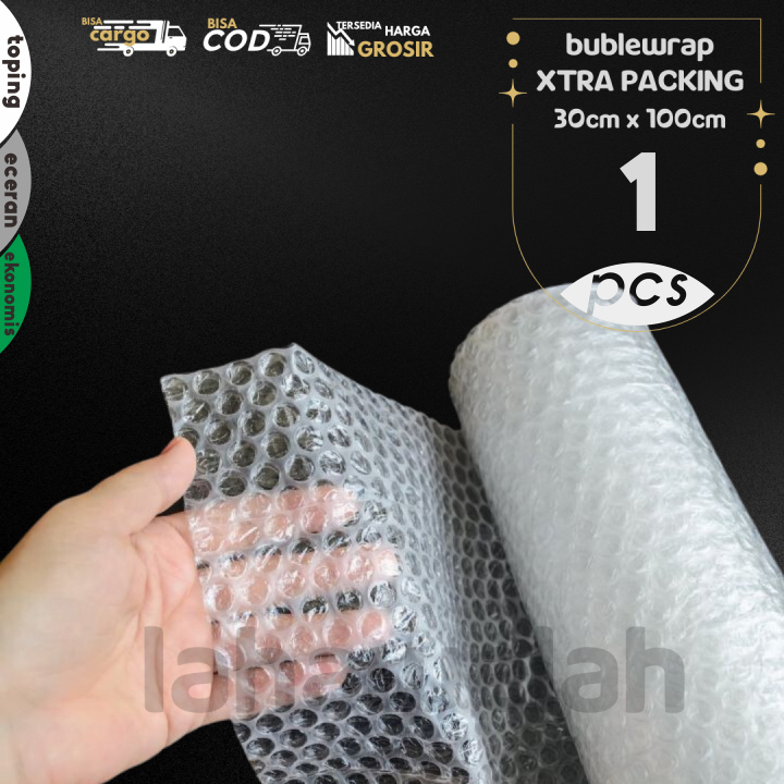 

PACKING TAMBAHAN BUBLEWRAP 1pcs ukuran 30cm x 100cm by Lahawelah