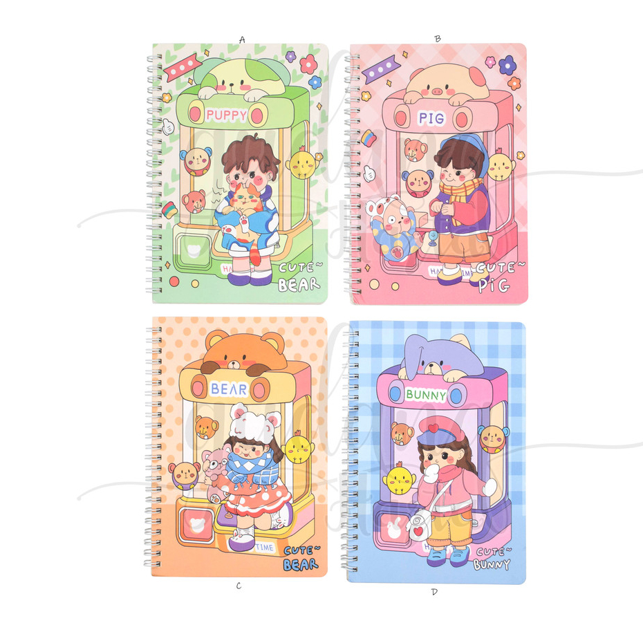 

Notebook A5 Spiral Claw Machine Animal Buku Tulis Motif Mesin Capit Lucu GH 308058