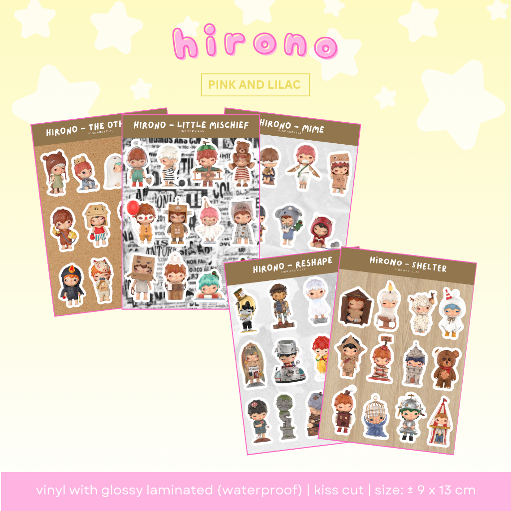 

Sticker Hirono | Little Mischief, Mime, Reshape, The Other One | Deco Stiker Waterproof