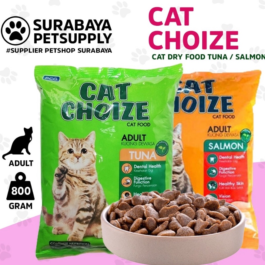 Murah Istimewa  Cat Choize Adult salmon  Adult tuna 8 gram dryfood for adult  makanan kucing kering 