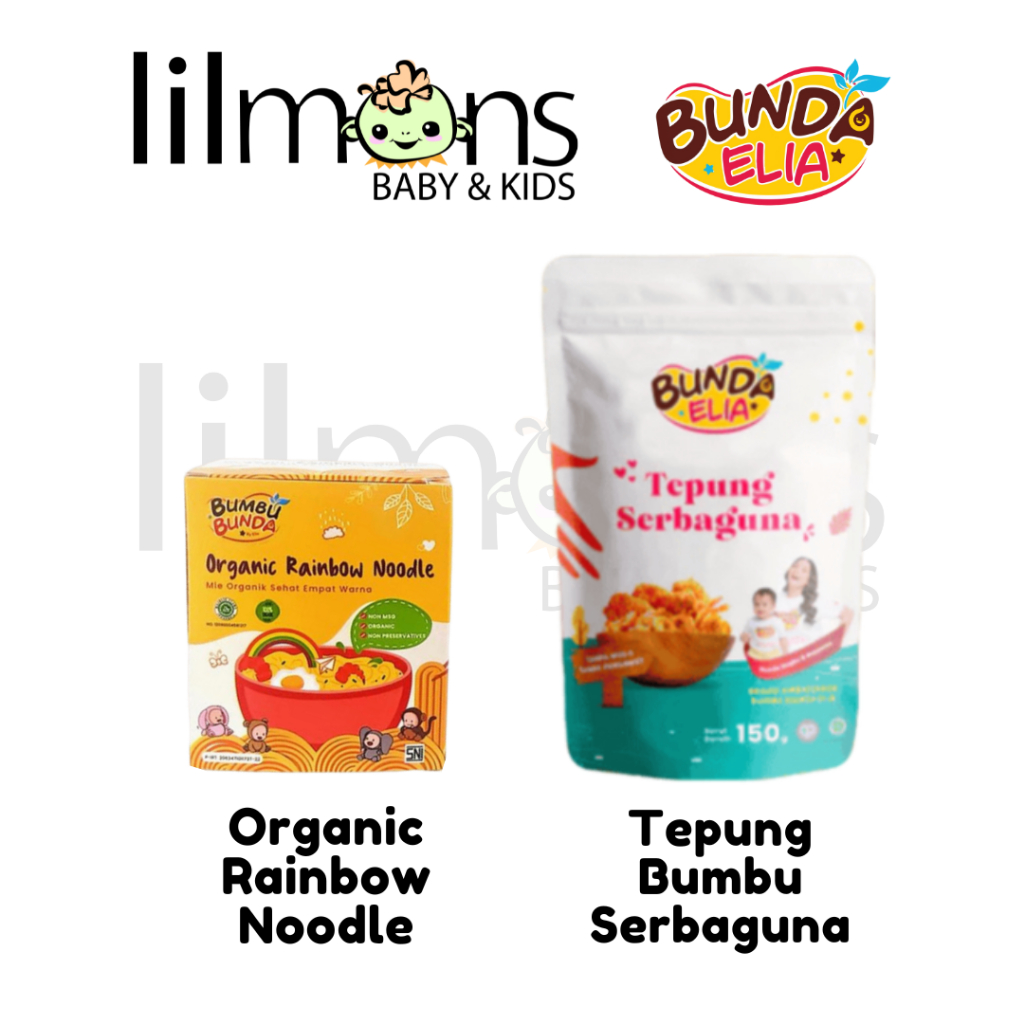 

Bumbu Bunda Elia Tepung Bumbu Serbaguna Organic Rainbow Noodle | LILMONS