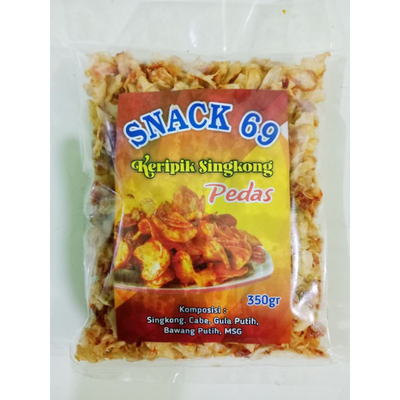 

KERIPIK SINGKONG PEDAS MANIS 350 GRAM HOMEMADE FRESH HALAL