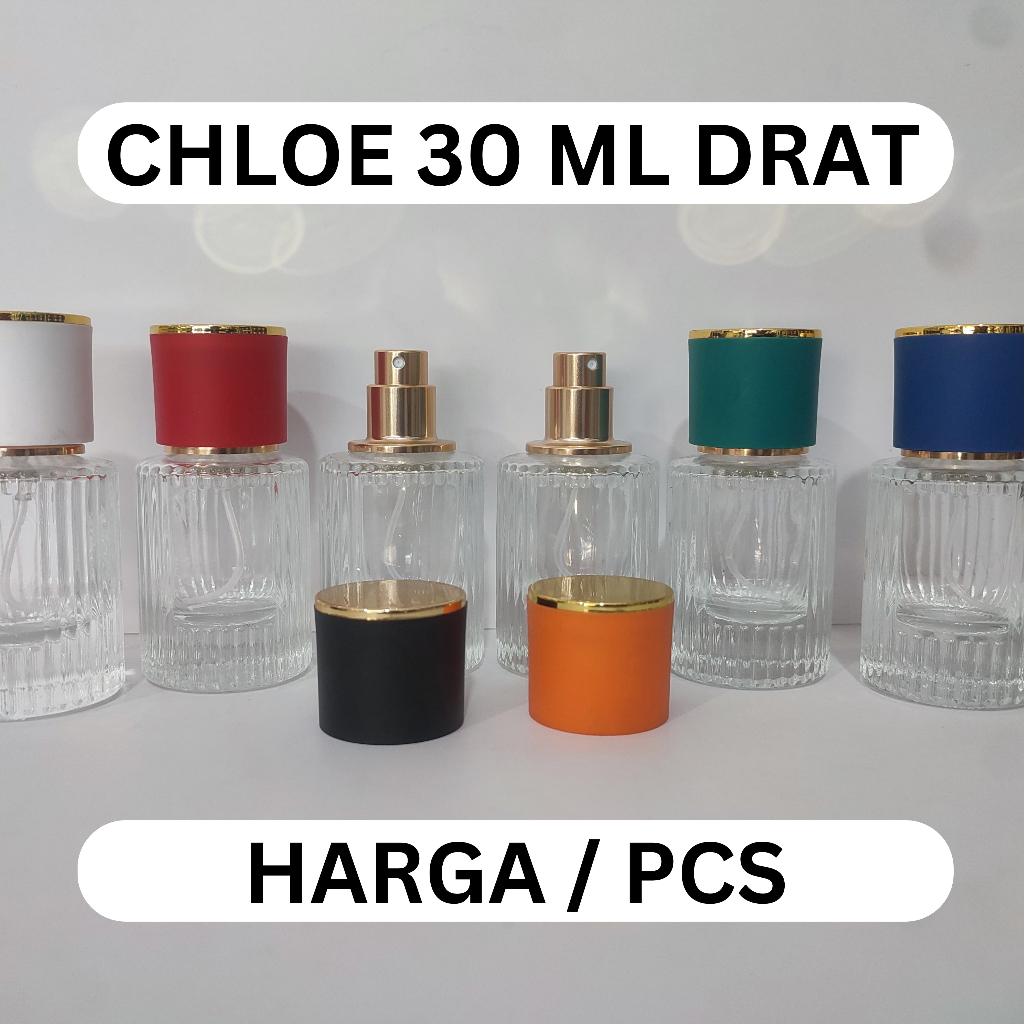 (1 PCS) BOTOL PARFUM MODEL CHLOE 30 ML DRAT.BOTOL PARFUM SPRAY KOSONG DARI BAHN HOFT.HARGA PER PCS.