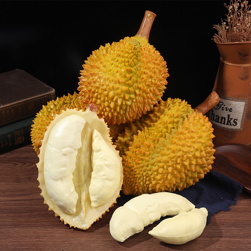 Buah Durian Imitasi Mirip Asli Buah Hias Palsu Artificial Fruit Ukuran Besar Realistik Pajangan Arti