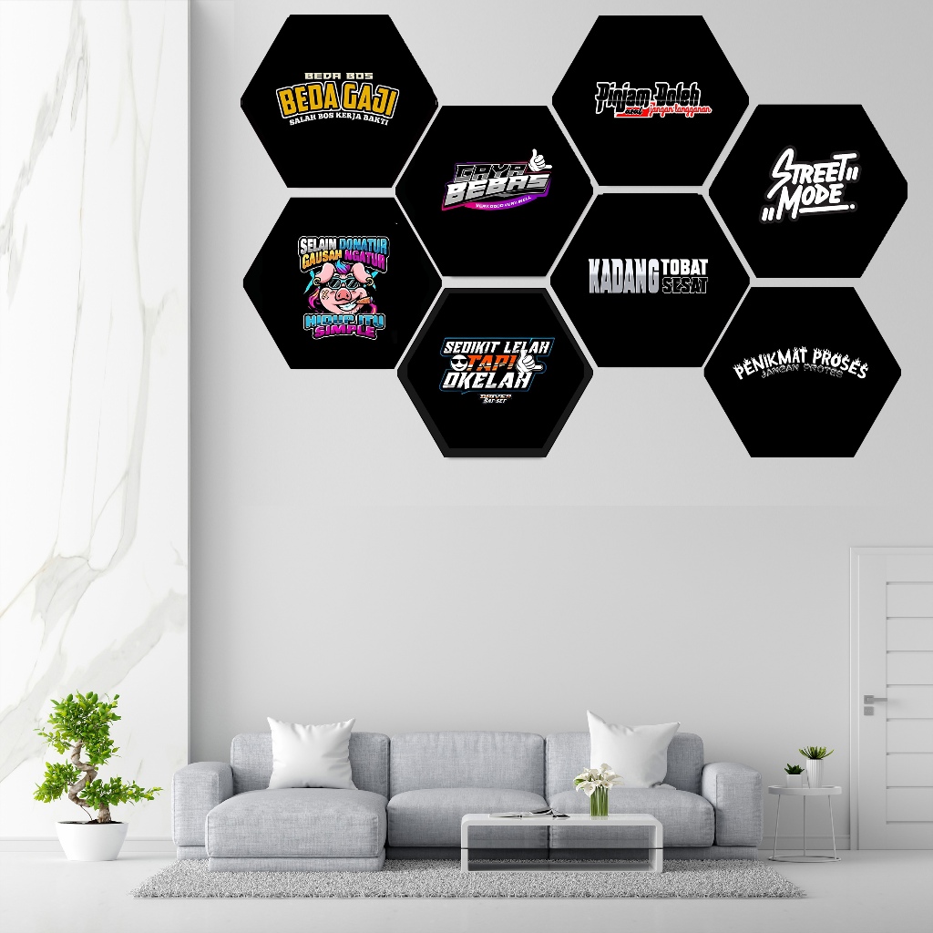 Pajangan Dinding Kamar Cowok Tema Design / Poster Kamar Aesthetic / Dinding Kamar Aesthetic / Foto K