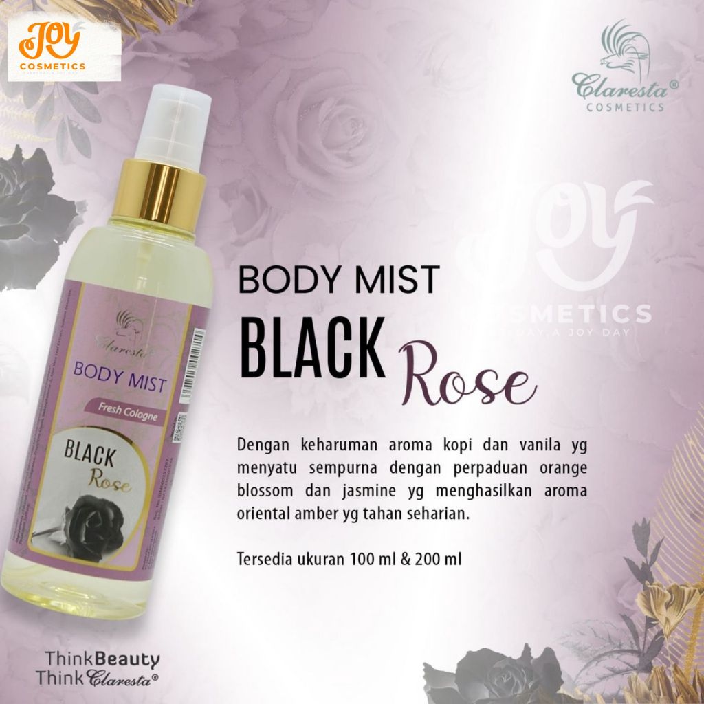 Claresta Body Mist Black Rose