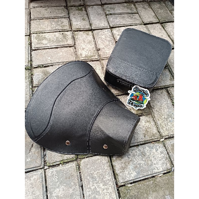 jok vespa aquila model pisah warna hitam