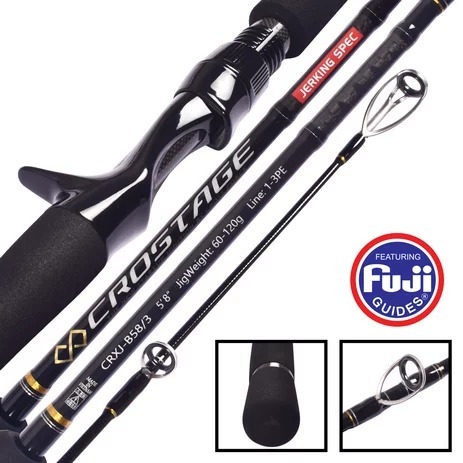 Joran MAJOR CRAFT CROSTAGE | CRXJ-B58/4 CRXJ-B58/5 | Overhead Jigging | Fuji | Two Section