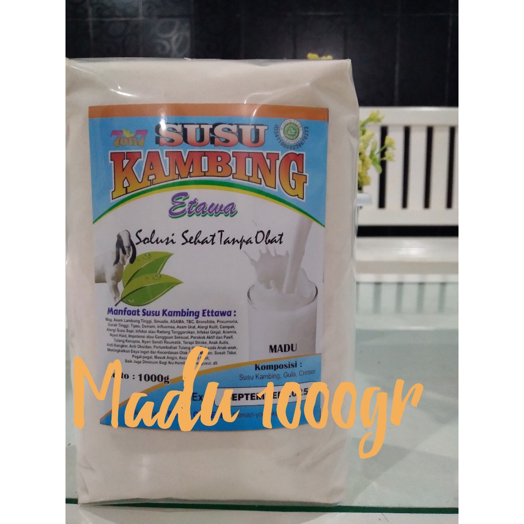 

Susu Kambing Etawa Rasa Madu 7on7 1000 gram