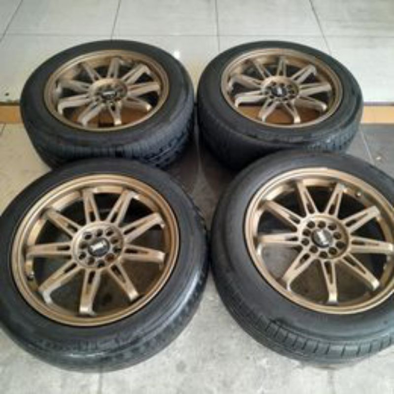 Velg Bekas HSR TIKALA Ring 18 pcd 5x100/114.3 + Ban 225 55 R18