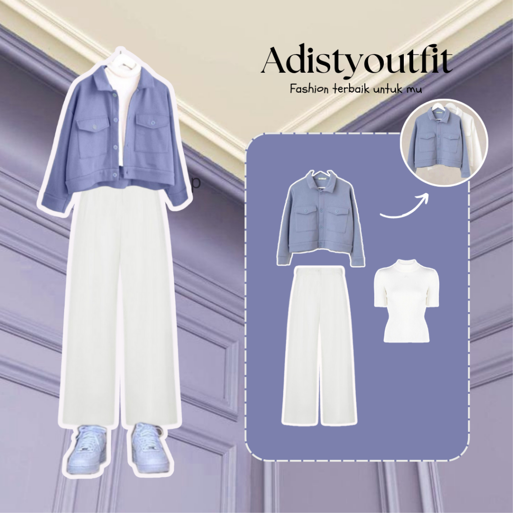 Baju Korea Outfit /Ulzzang Ootd /KoreaCasual /3in1( Set50)