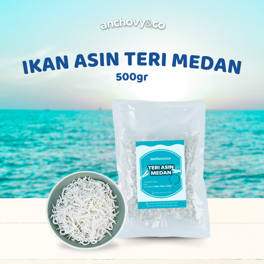 

Ikan Asin Teri Medan 500gr | Anchovyandco