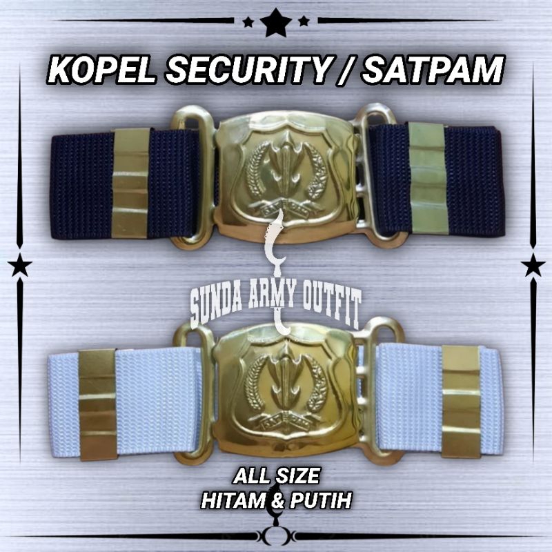 KOPEL SECURITY KOPEL SATPAM - KOPEL SECURITY HITAM PUTIH - SABUK SECURITY