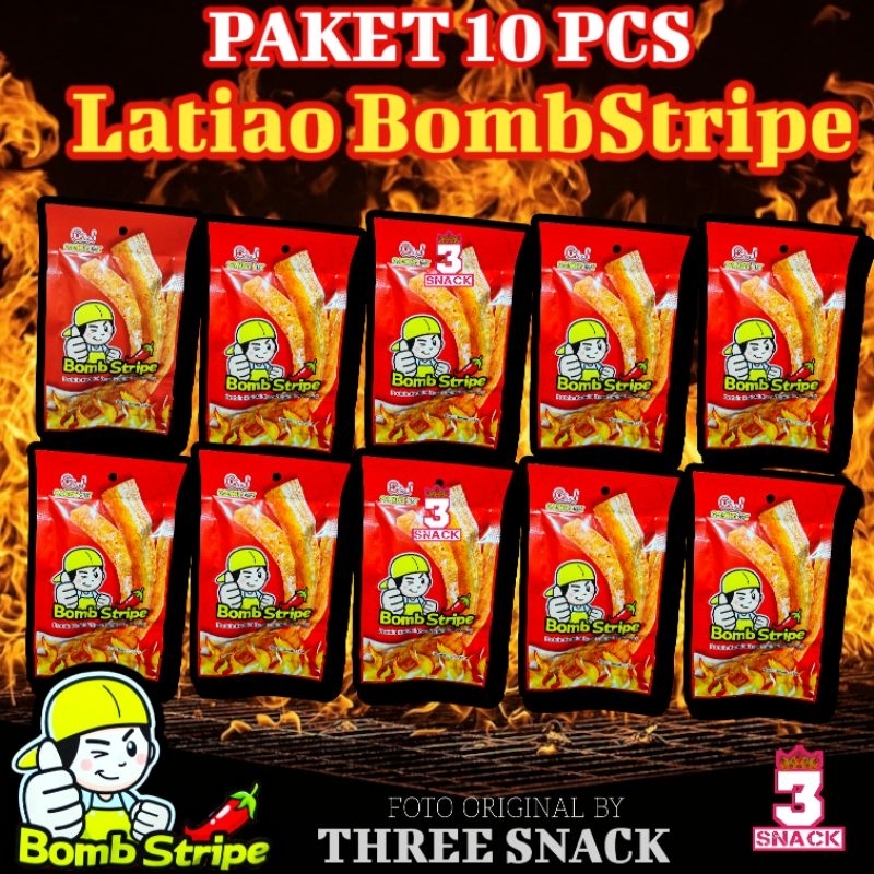 

Paket Hemat 10 Pcs Latiao Bomb Stripe 23 Gram ( 10 Bungkus )