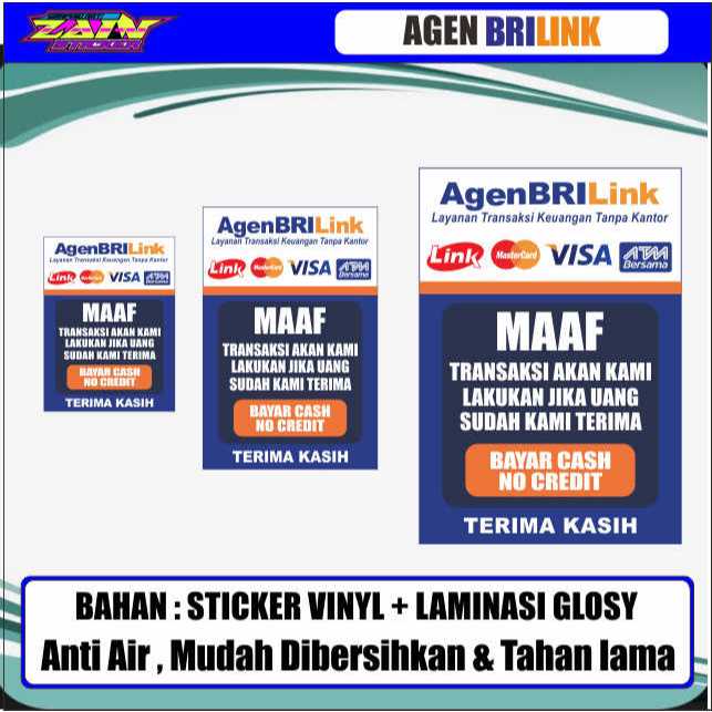 

STIKER VINYL PENGUMUMAN BRILINK CASH NO CREDIT