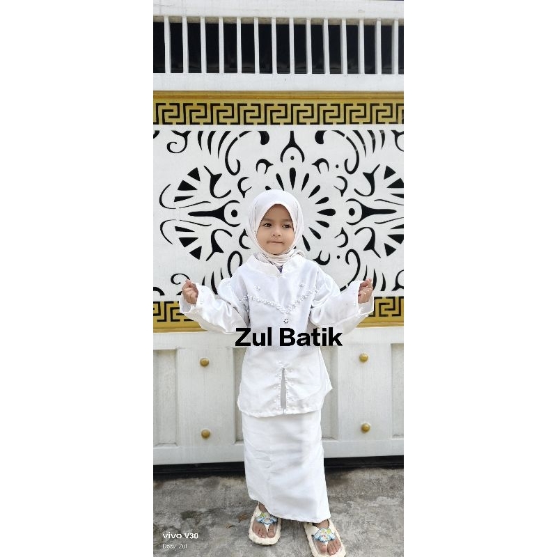 One Set Kurung Melayu Anak Perempuan/viral set anak kurung Melayu