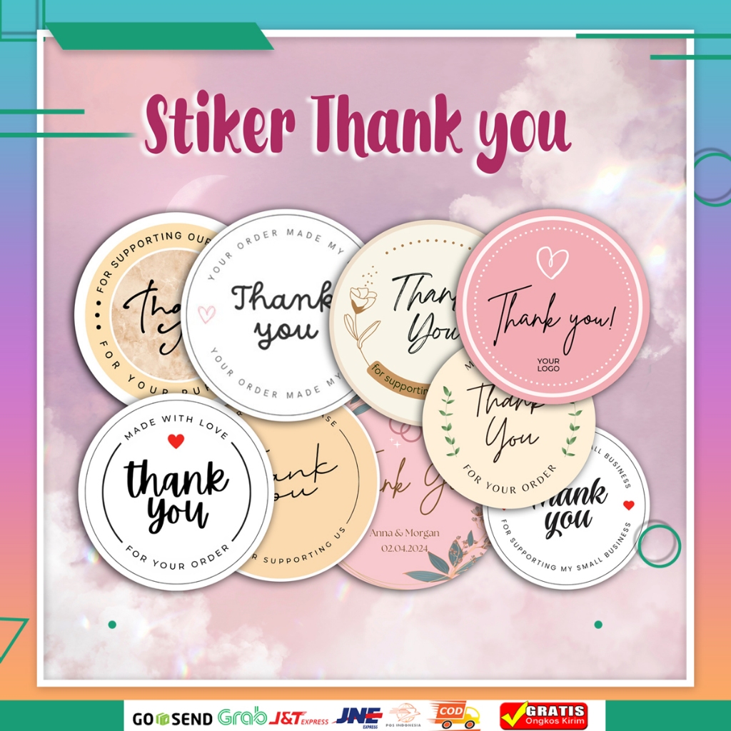 

Stiker Label Thank You for Order Label Terima Kasih