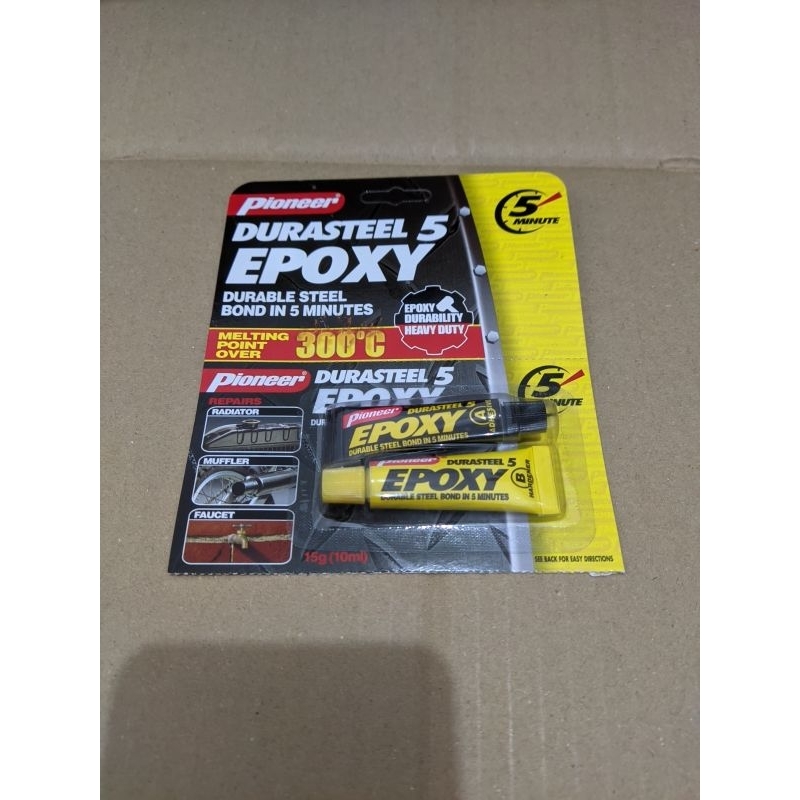 

Lem durasteel Pioner untuk knalpot 15gr tahan 300 derajat celcius durastel