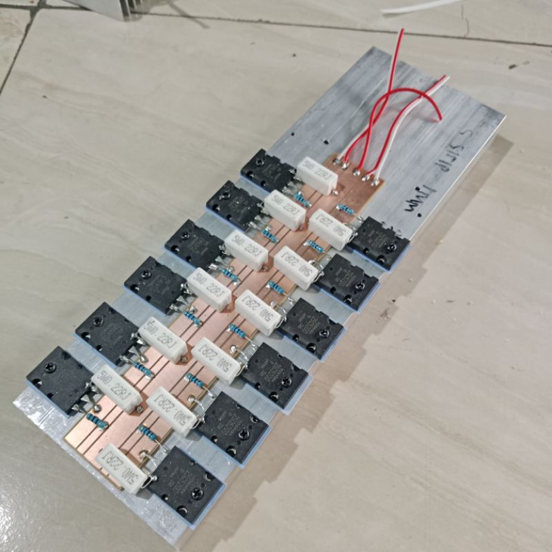 pendingin 30 cm plus final 6 set transistor TOSHIBA tinggal pasang driver socl 506 504