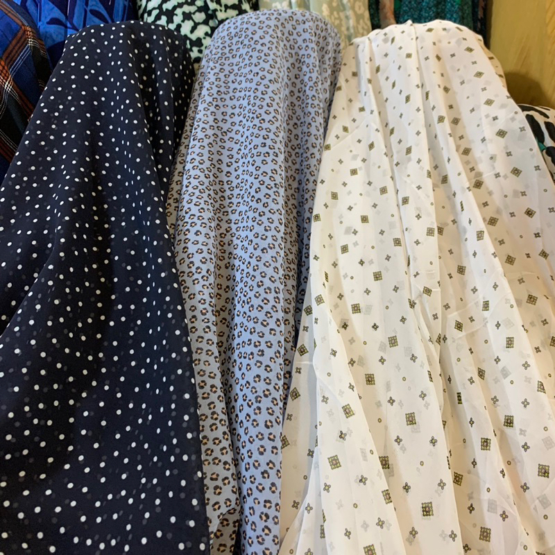 kain ceruty - kain sifon motif tabur - kain ceruty sifon - kain kebaya sifon - kain gamis bahan ceru