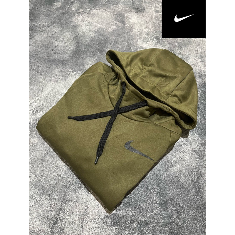 Nike Therma Pullover Suede Hoodie (Green)