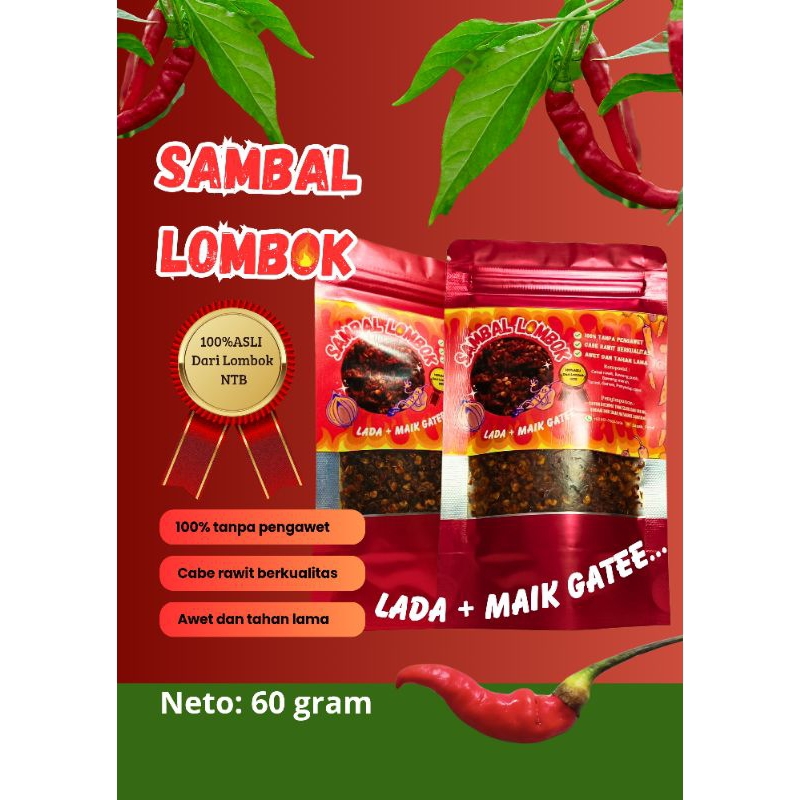 

100%ASLI SAMBAL LOMBOK, NTB #SAMBAL KERING #SAMBAL BUATAN LOMBOk #SAMBAL AWET TAHAN LAMA.