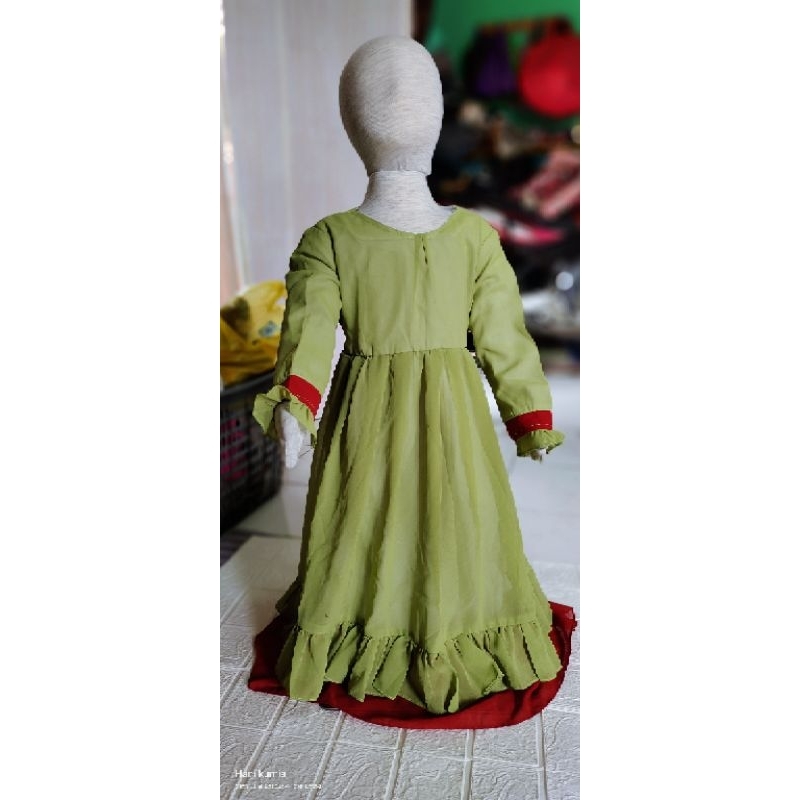 gamis ceruti babydoll anak