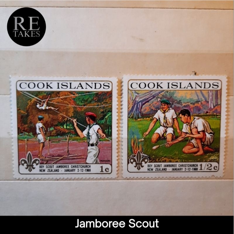 

Prangko Koleksi Filateli Cook Island Jamboree Scout