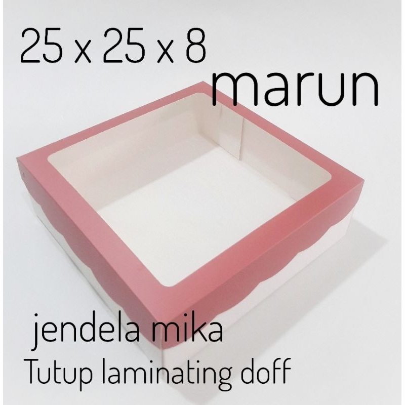 

Box kue bolu 25x25x8cm dus kue kotak kue