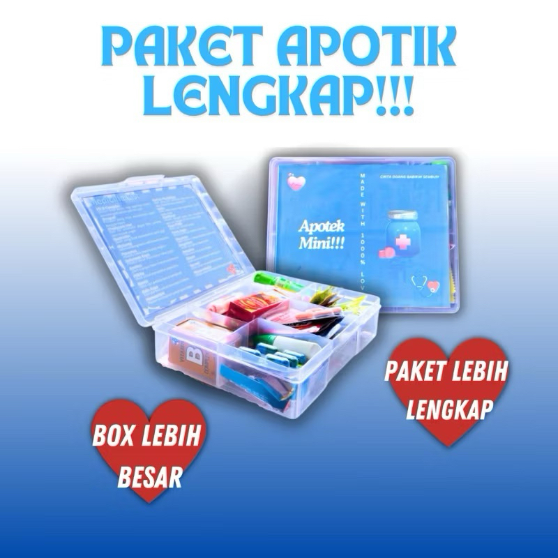 (READY STOCK) PAKET KOMPLIT APOTEK MINI GIFT BUAT PACAR HEALTHY HAMPERS VITAMIN  KADO ULANG TAHUN KE