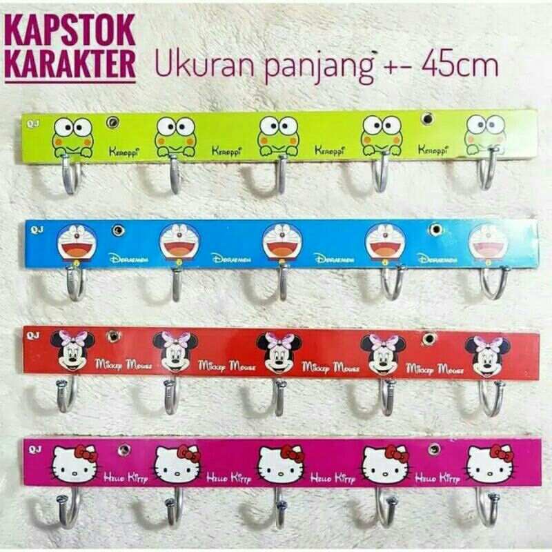 Hanger Kayu Karakter Cantolan Serbaguna 5 Kait Atau Kapstok Cantolan Kapstok Serbaguna Karakter Dapa