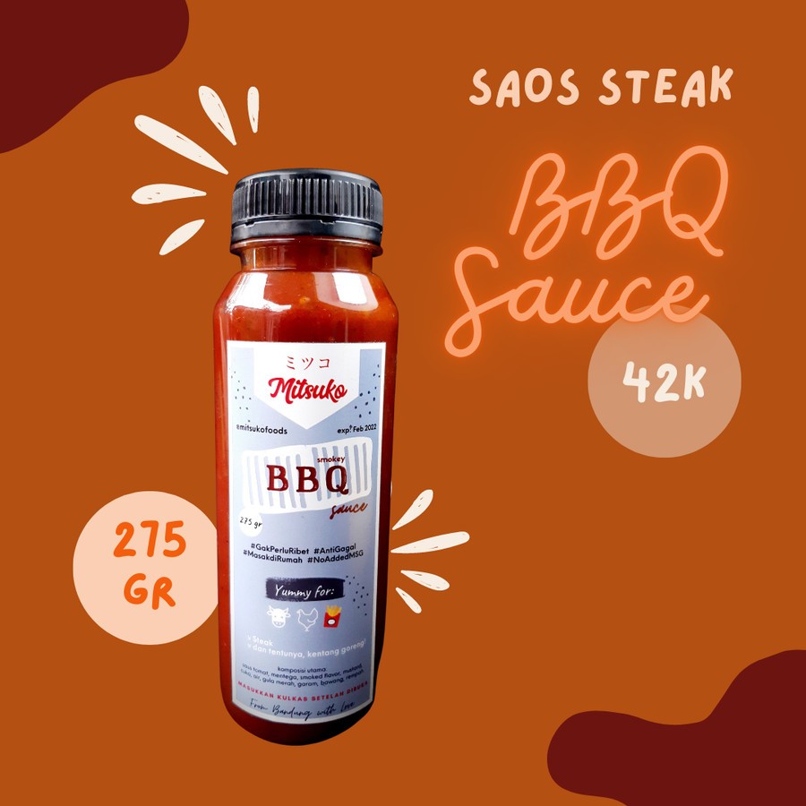 

MITSUKO BBQ Sauce 275 gram / Instant BBQ Sauce