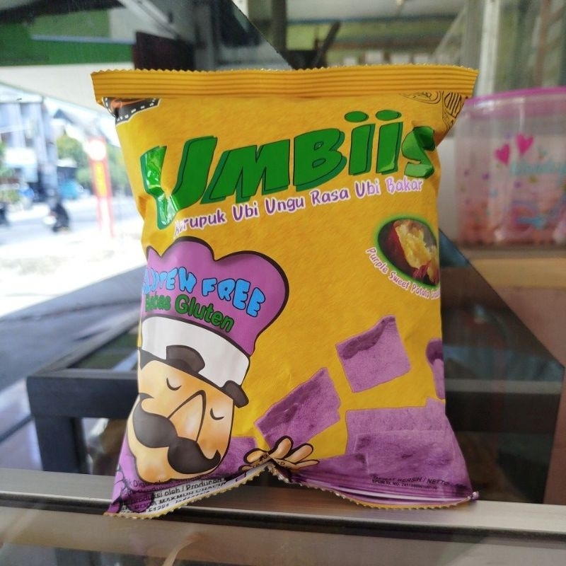 

umbiss keripik umbi ungu purple sweet potato crackers