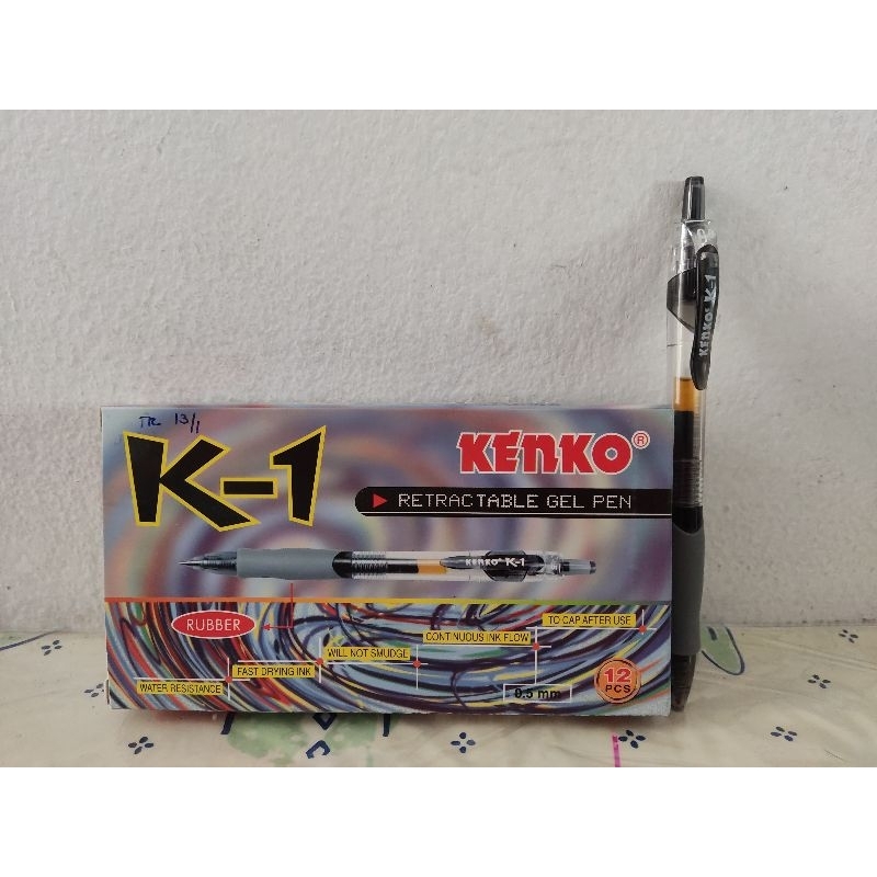 

Bolpen / ballpoint gel Kenko K-1 0,5 mm. per box isi 12 pcs