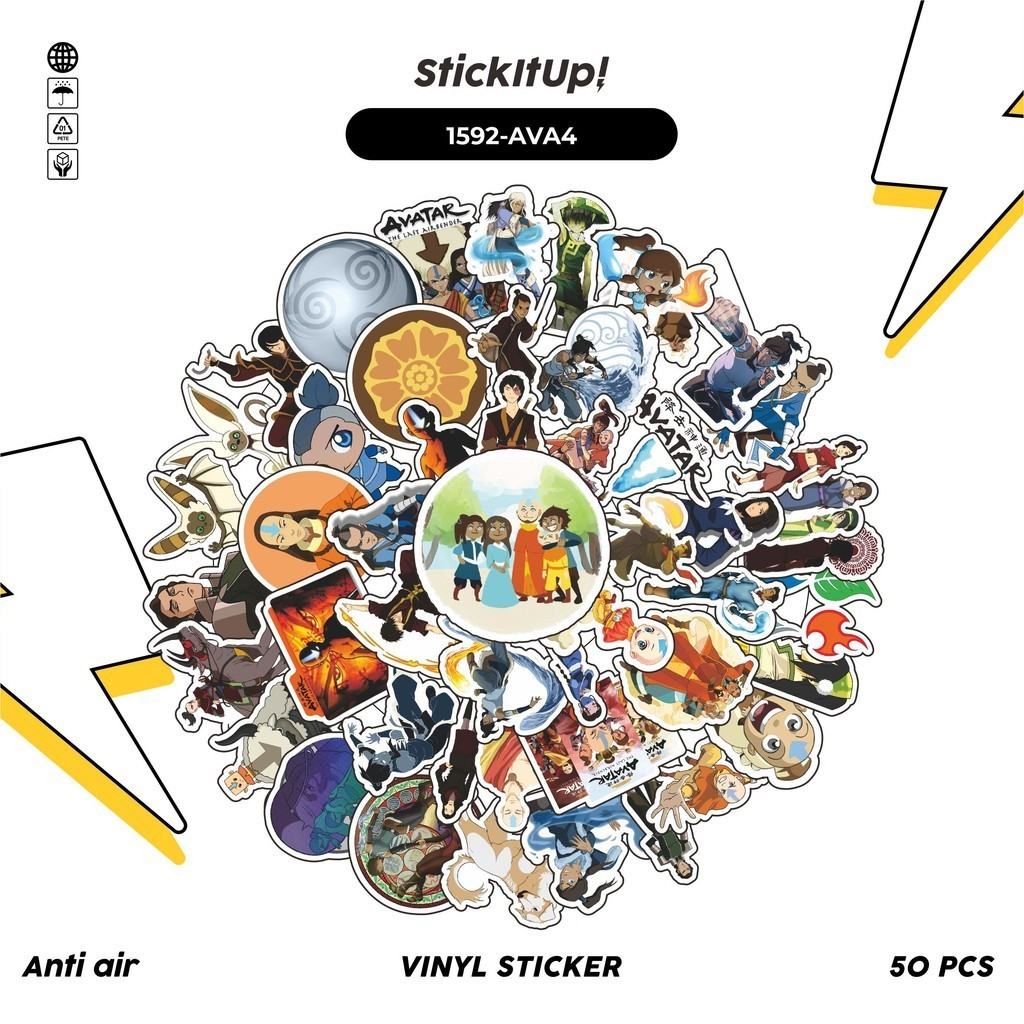 

COD✨ 100 Pcs Stiker Pack NICKELODEON SERIES AVATAR BENDER CHARACTER MIX 04 Lucu Aesthetic Vynil Waterproof untuk Freebies Sticker Buku Journal Casing HP Laptop