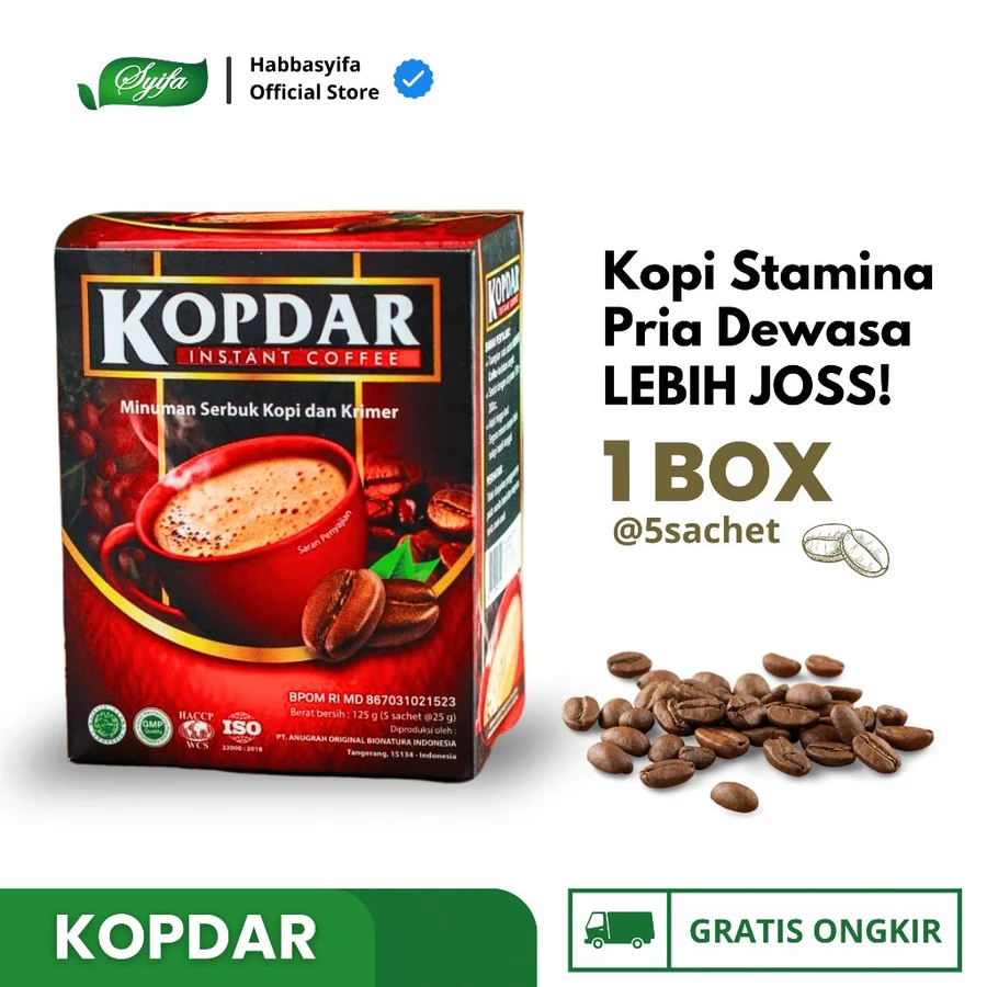 

Kopi KOPDAR Instant Coffee for Man Isi 5 Sachet