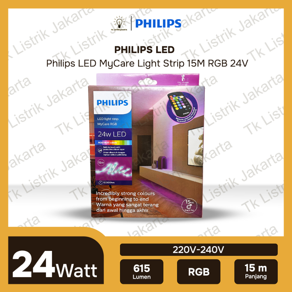 PHILIPS LED MyCare Light Strip 15M 24W RGB