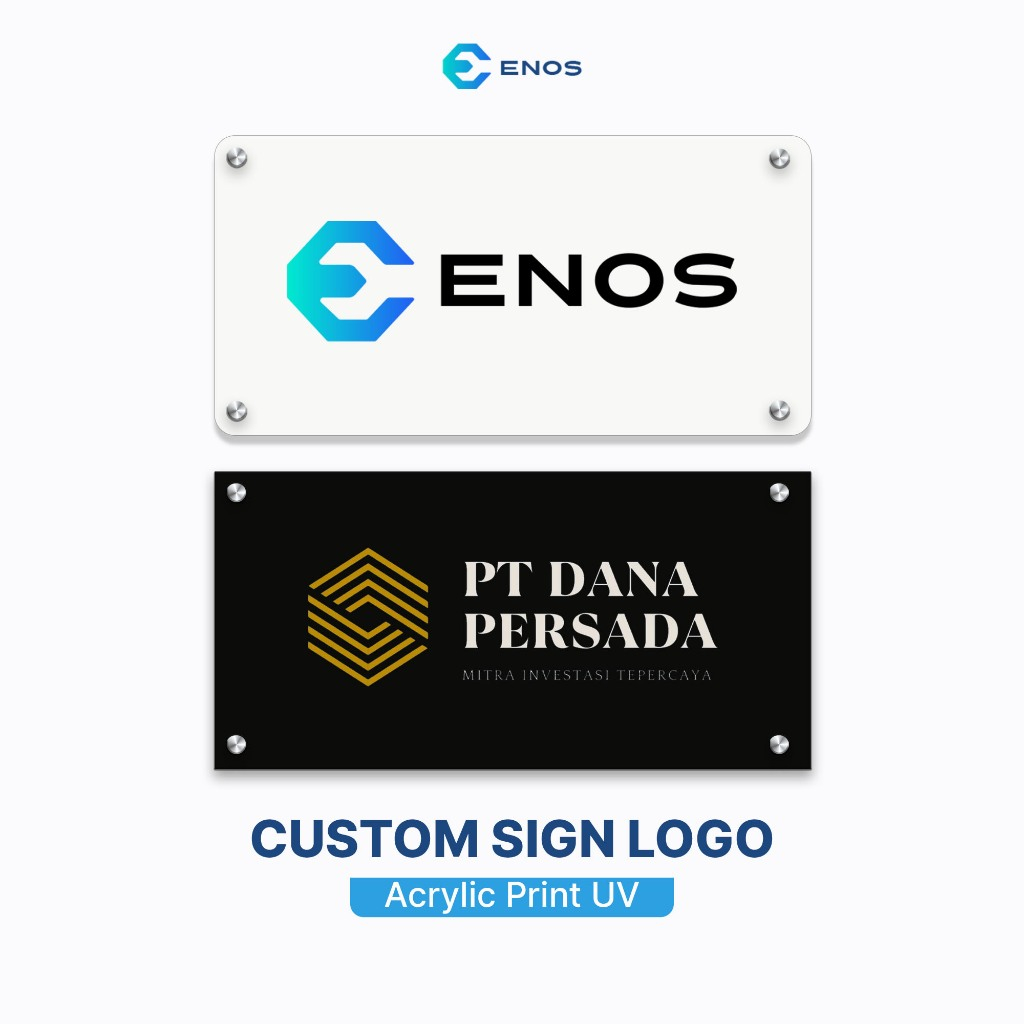 

SIGNAGE CUSTOM LOGO PERUSAHAAN / PAPAN NAMA AKRILIK / PLANG USAHA ACRYLIC