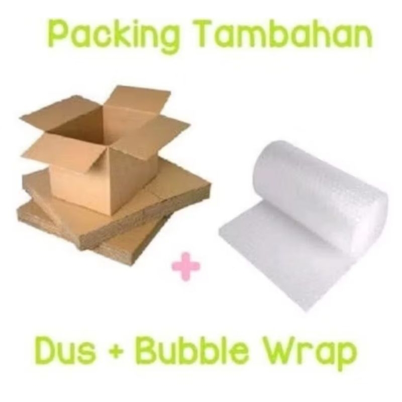 

TAMBAHAN PACKINGAN AMAN BUBBLE WRAP EKSTRA + kardus