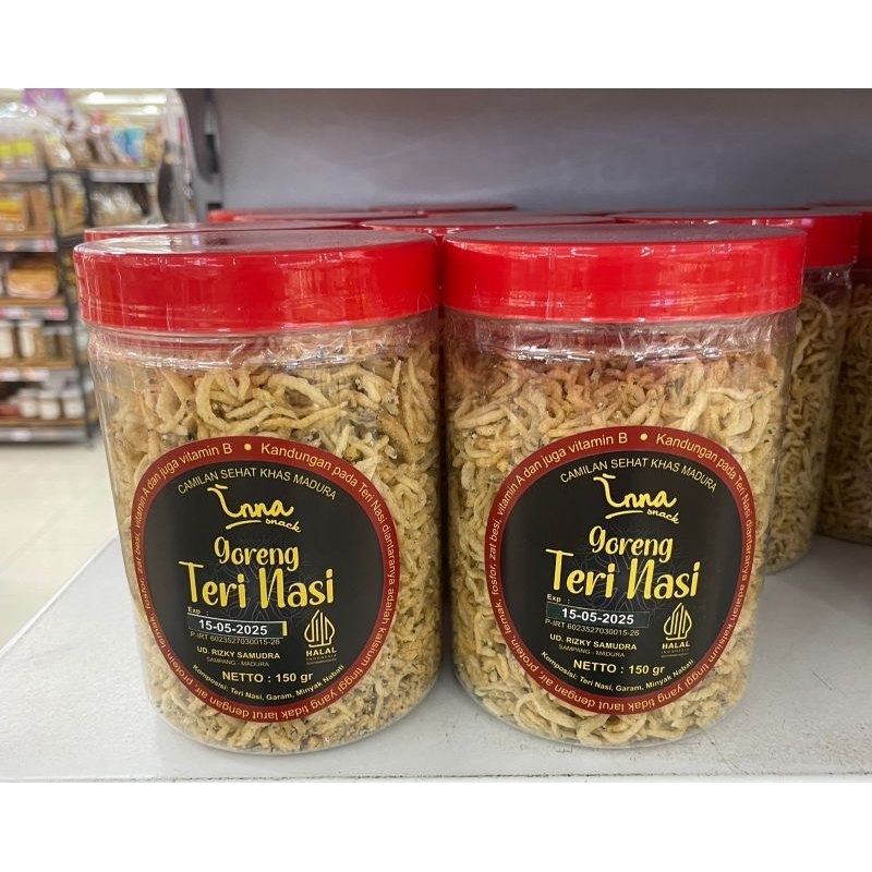 

Inna Snack teri nasi goreng toples 150gr
