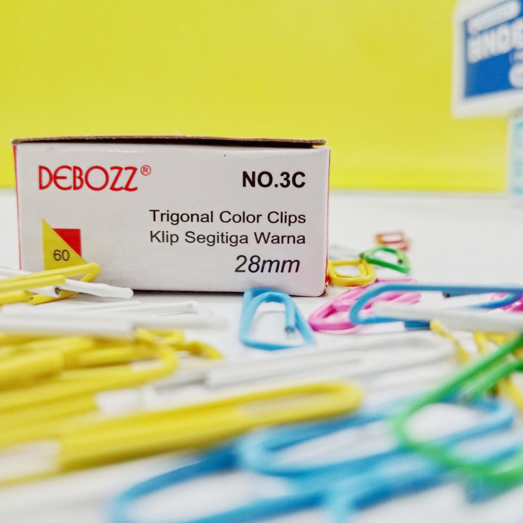 

DM - Trigonal Clip / Paper Clip Kertas Warna no. 3C Debozz