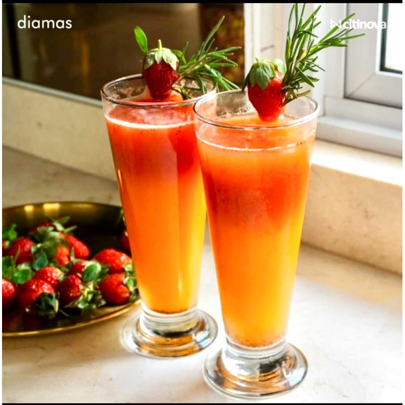 gelas tinggi kaca bening juice es teh air sirup Dublin 330 ml