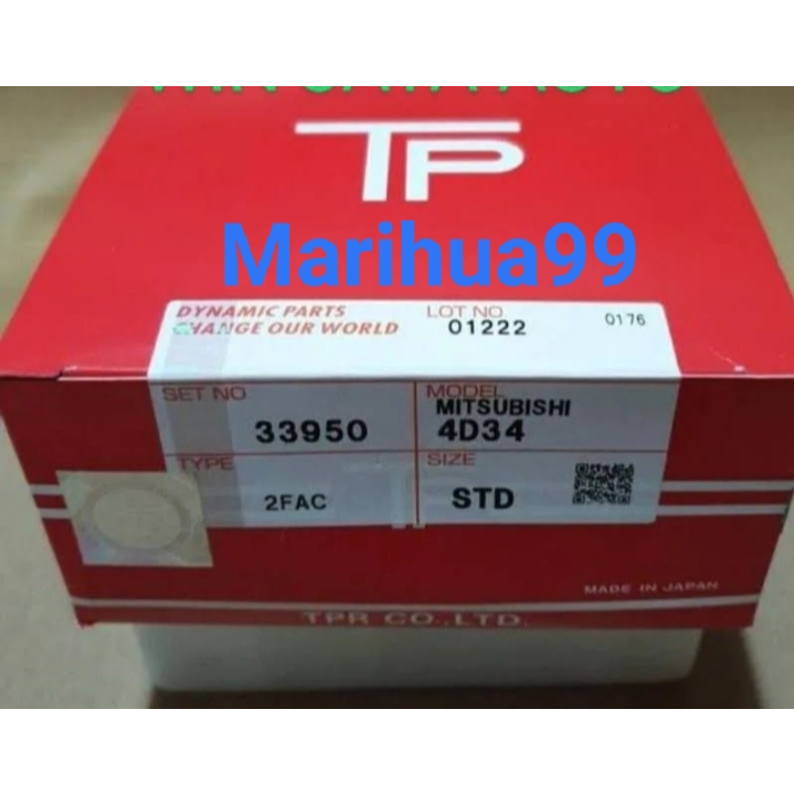 Ring piston 4D34 4D34T PS110 PS120 PS125 TP JAPAN