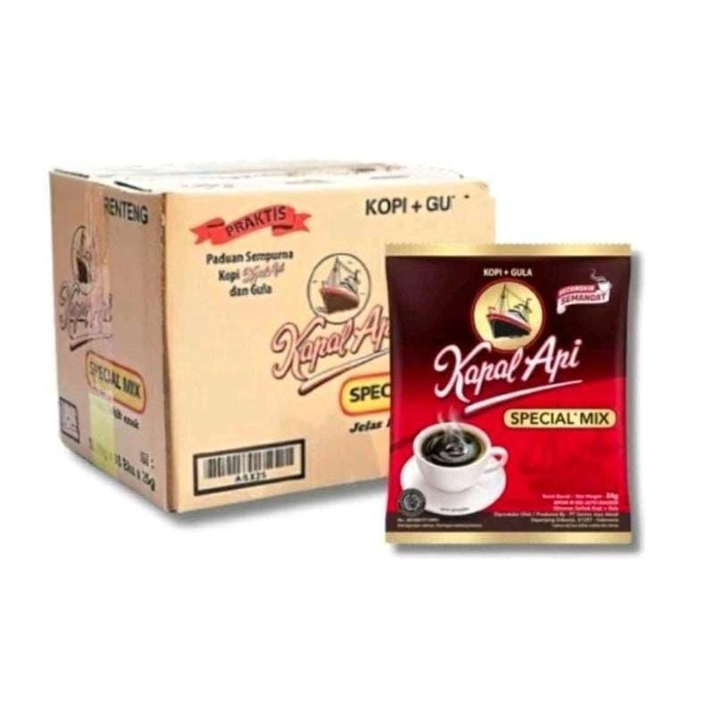 

Kopi Kapal Api Spesial Mix 23 gram Kopi + Gula