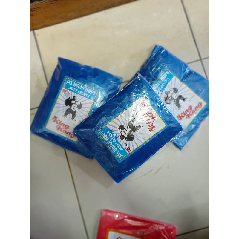 Mantel Hujan Plastik King Kong Baju&celana