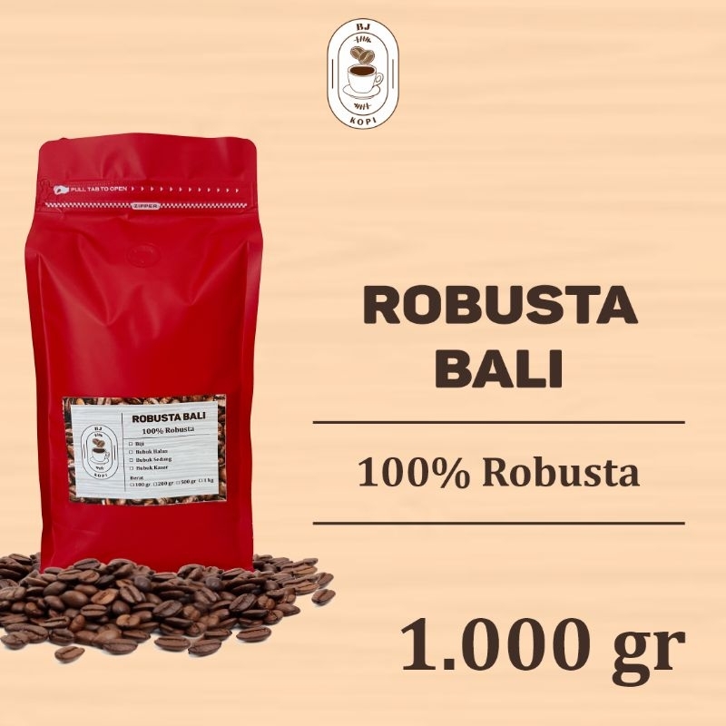 

Kopi Robusta Bali Robusta Coffee Roast Beans 1000gr Biji Bubuk
