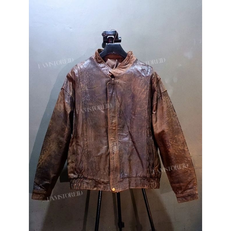 Jaket Kulit Vintage Kelly Country Sidney Australia Not Schott/Avirex/RBC/Aero