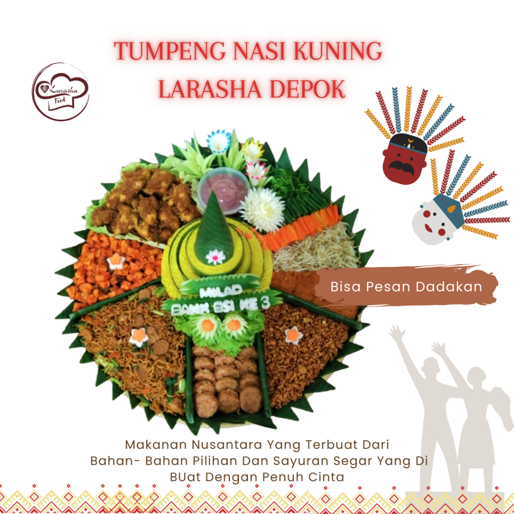 Tumpeng Nasi Kuning 5 Porsi/Tumpeng Nasi Kuning Enak