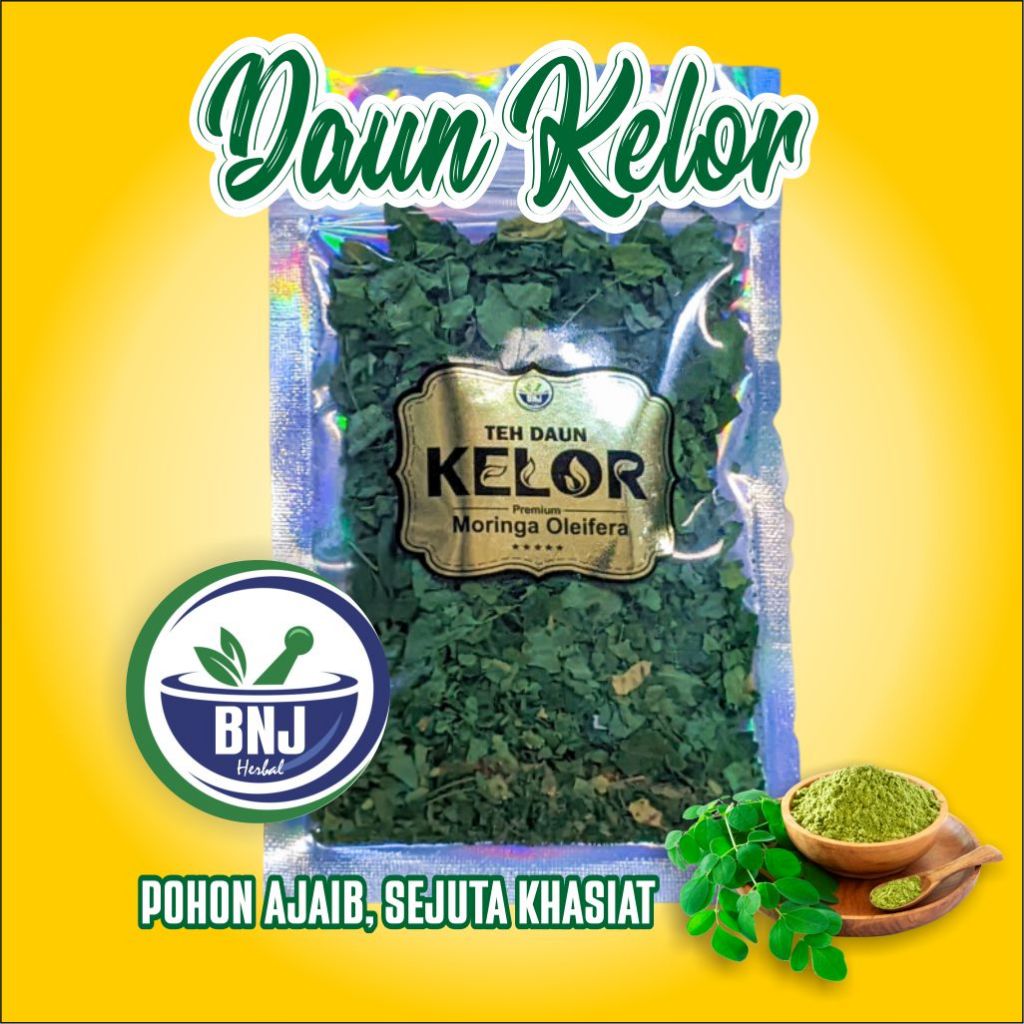 

BNJ DAUN KELOR TEH MORINGA KERING MURNI ORIGINAL 100% ASLI TEA PREMIUM